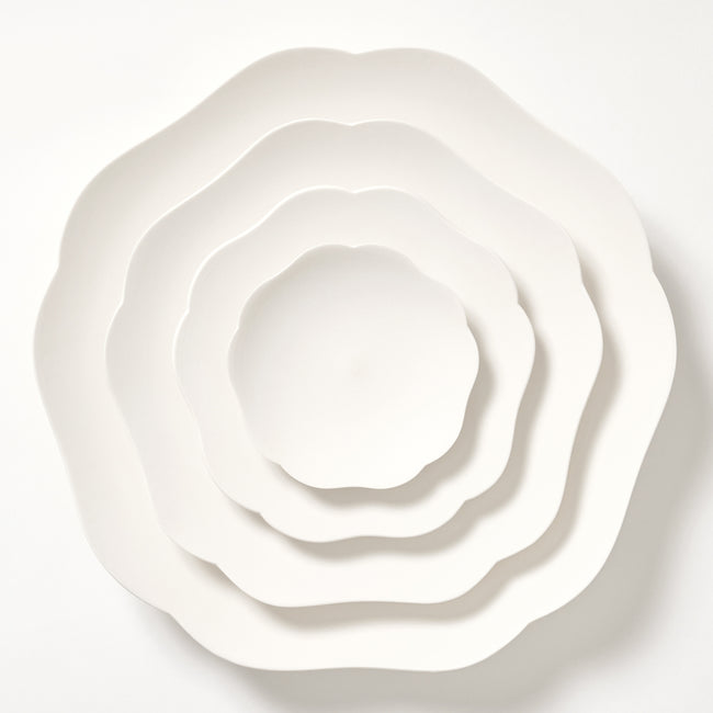 DISH 雪 ASAGAO Small  (お皿/小) 雪 ASAGAO(白)