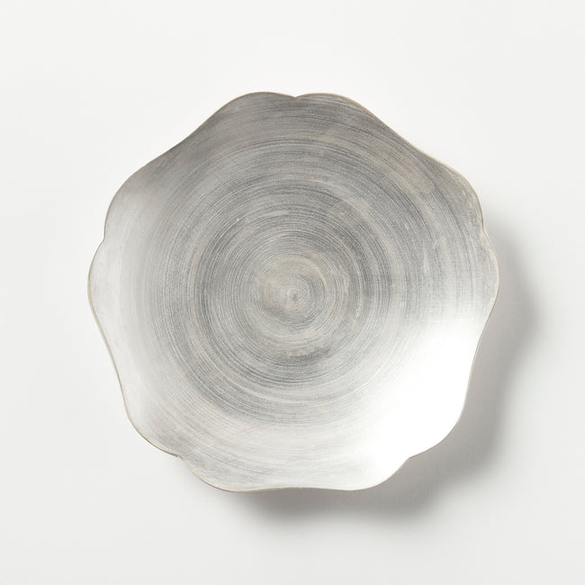 DISH 光 ASAGAO Medium  (お皿/中) 光 ASAGAO(シルバー)