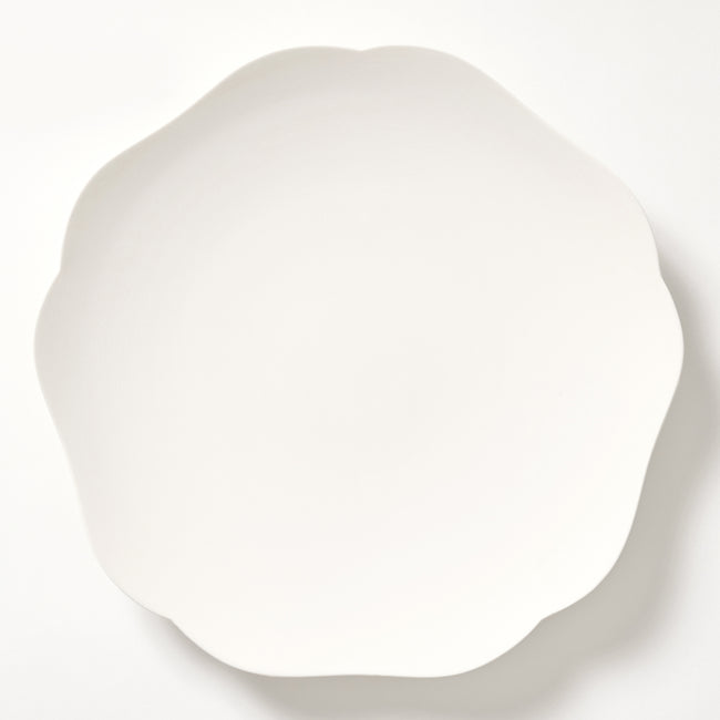 DISH 雪 ASAGAO Large  (お皿/大) 雪 ASAGAO(白)