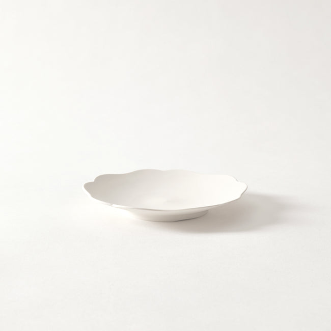 DISH 雪 ASAGAO Small  (お皿/小) 雪 ASAGAO(白)