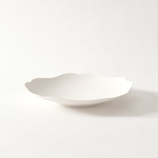 DISH 雪 ASAGAO Medium  (お皿/中) 雪 ASAGAO(白)