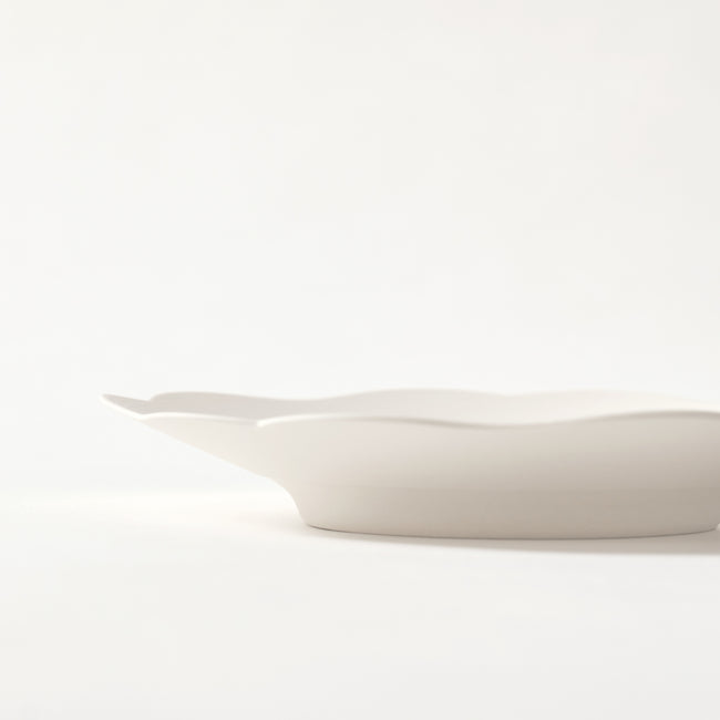 DISH 雪 ASAGAO Small  (お皿/小) 雪 ASAGAO(白)