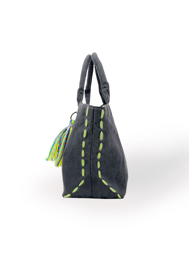 麻 MINIトートBAG CH×GN