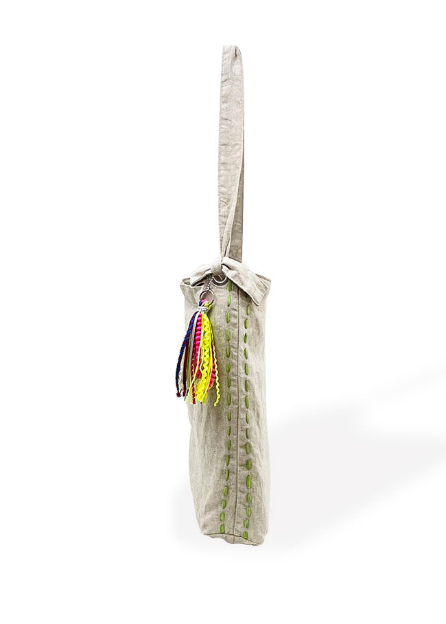 麻 ショルダーBAG IV×GN