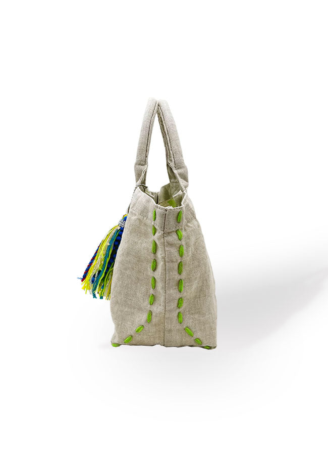 麻 MINIトートBAG IV×GN