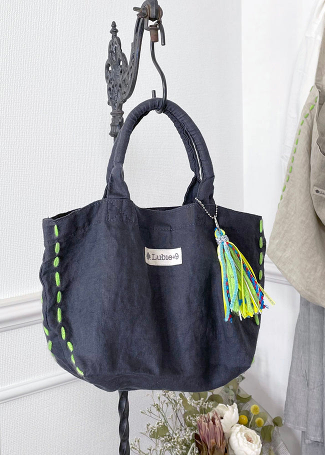 麻 MINIトートBAG CH×GN