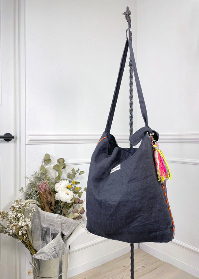 麻 ショルダーBAG CH×OR