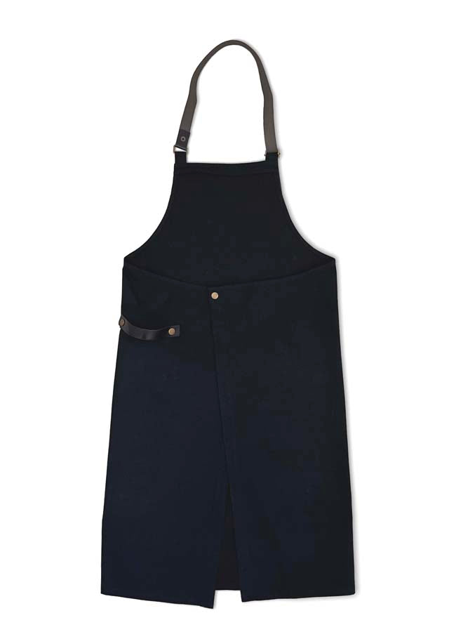 レザーテープエプロン BK×BK