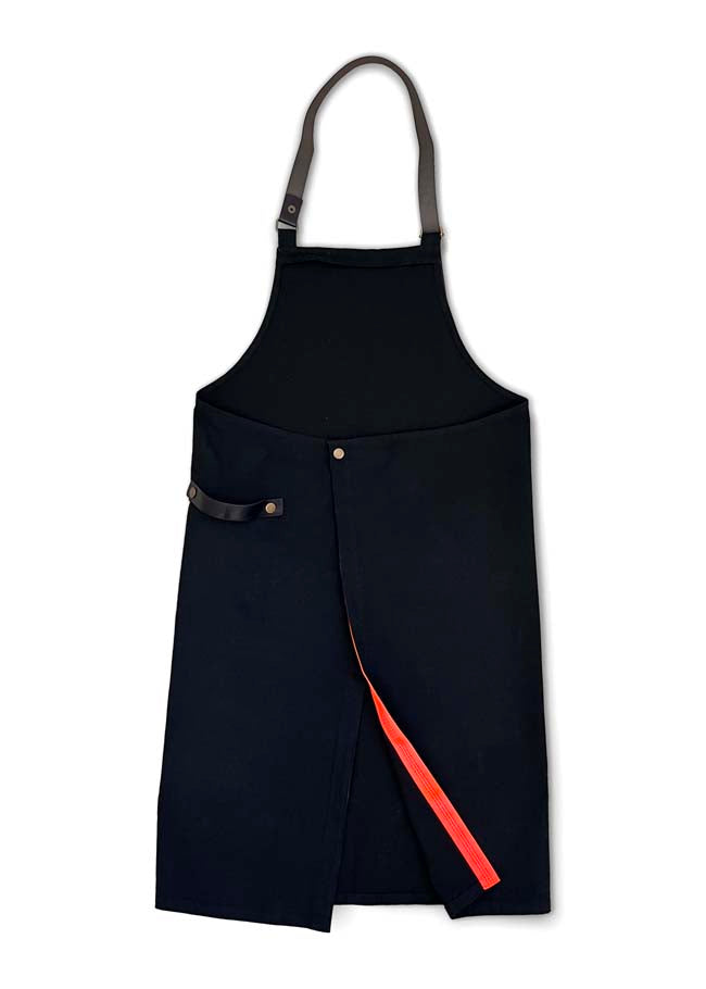 レザーテープエプロン BK×BK