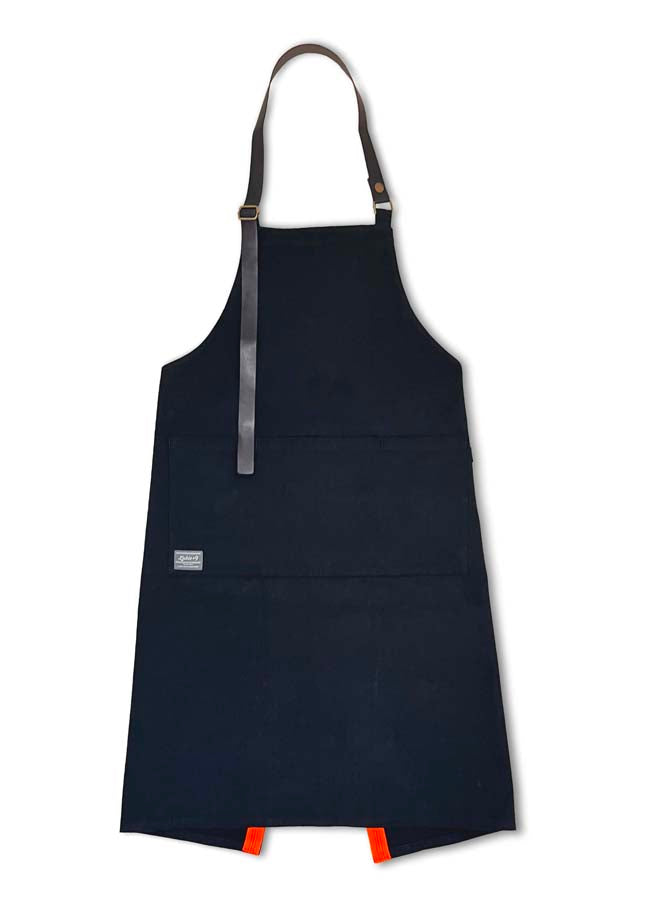 レザーテープエプロン BK×BK