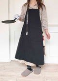 レザーテープエプロン BK×BK