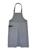 レザーテープエプロン GY×BK