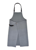 レザーテープエプロン GY×BK