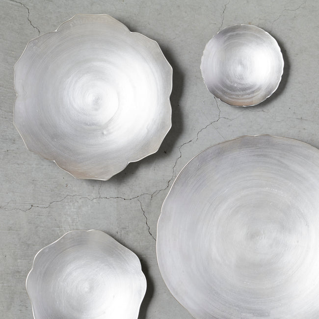 DISH 光 ASAGAO Large  (お皿/大) 光 ASAGAO(シルバー)