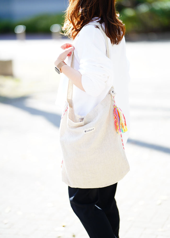 麻 ショルダーBAG IV×OR