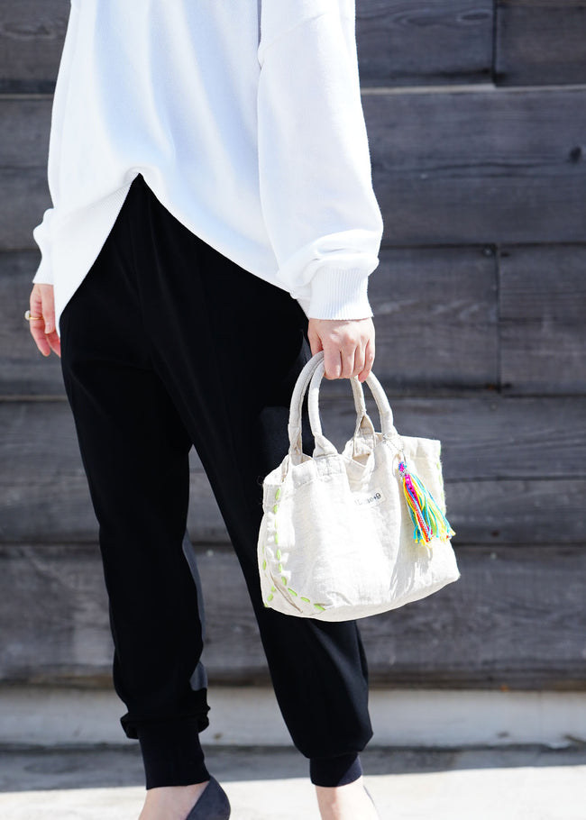 麻 MINIトートBAG CH×GN