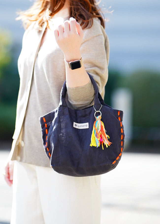 麻 MINIトートBAG CH×PK