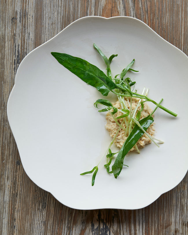 DISH 光 ASAGAO Large  (お皿/大)　光 ASAGAO（シルバー）
